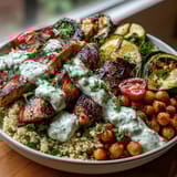 Healthy Grilled Mediterranean Bowl