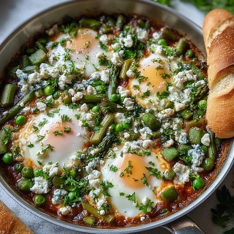 Pea and Broad Bean Shakshuka