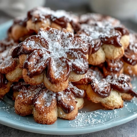 Delicate Flower-Shaped Shortbread