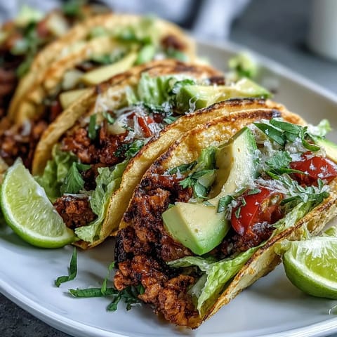 Healthy Easy 15-Minute Turkey Taco Lettuce Wraps with savory turkey filling in crisp lettuce leaves, topped with fresh cilantro and lime.