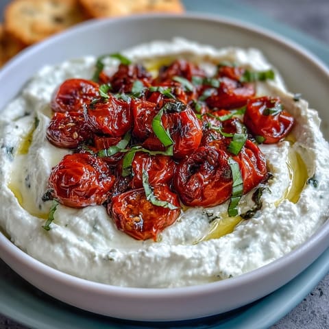 Whipped Feta Roasted Tomatoes