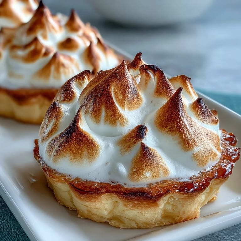 A slice of Lemon Meringue Pie shows the crisp, flaky crust and tangy lemon filling, served on a white ceramic plate.