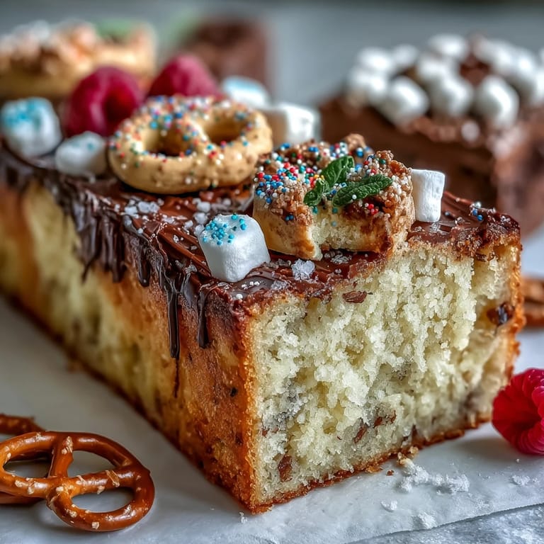 Celebrate with a stunning grad party dessert board piled high with cake, cookies, and sweet brownie squares.