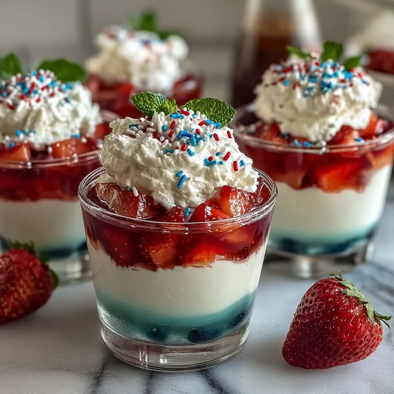 Juicy 4th of July Firecracker Jello Shots ready for your patriotic celebration.