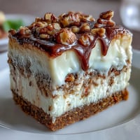 Carrot Cake Cheesecake Bars with swirled layers of spiced carrot cake and creamy cheesecake, topped with smooth cream cheese frosting.